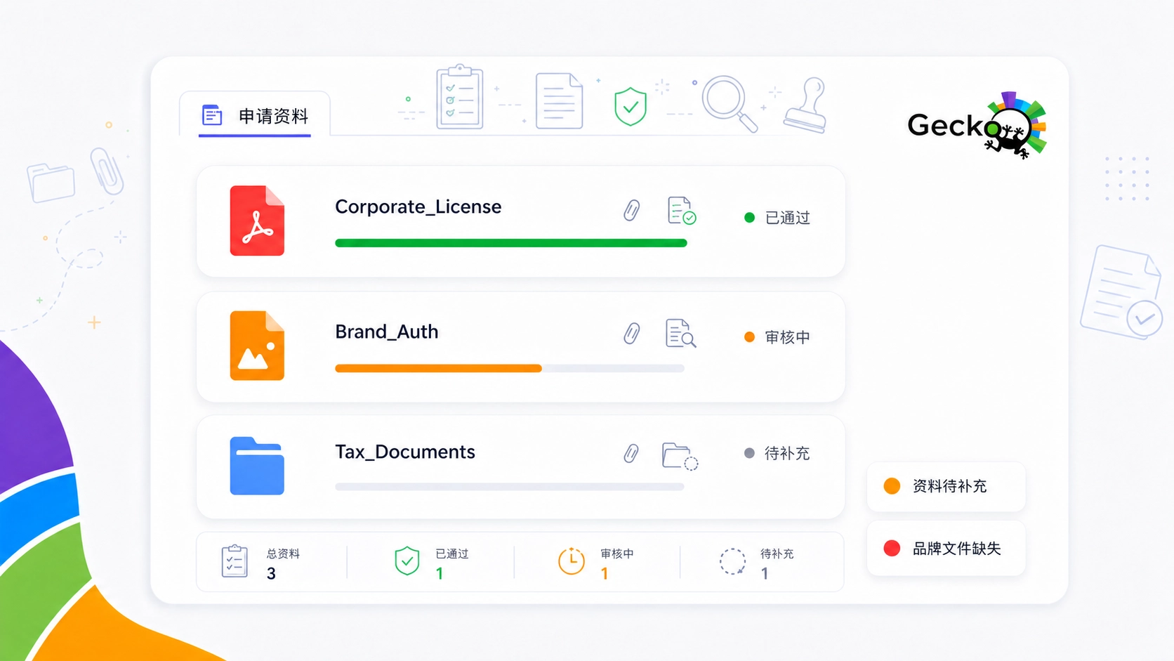 申请资料