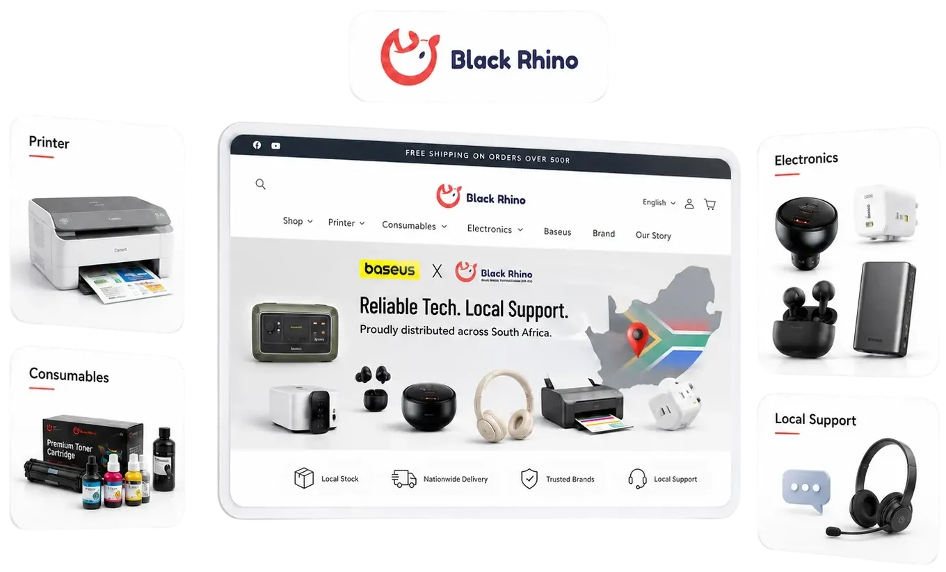 Black Rhino 南非本土分销网络与电子产品展示