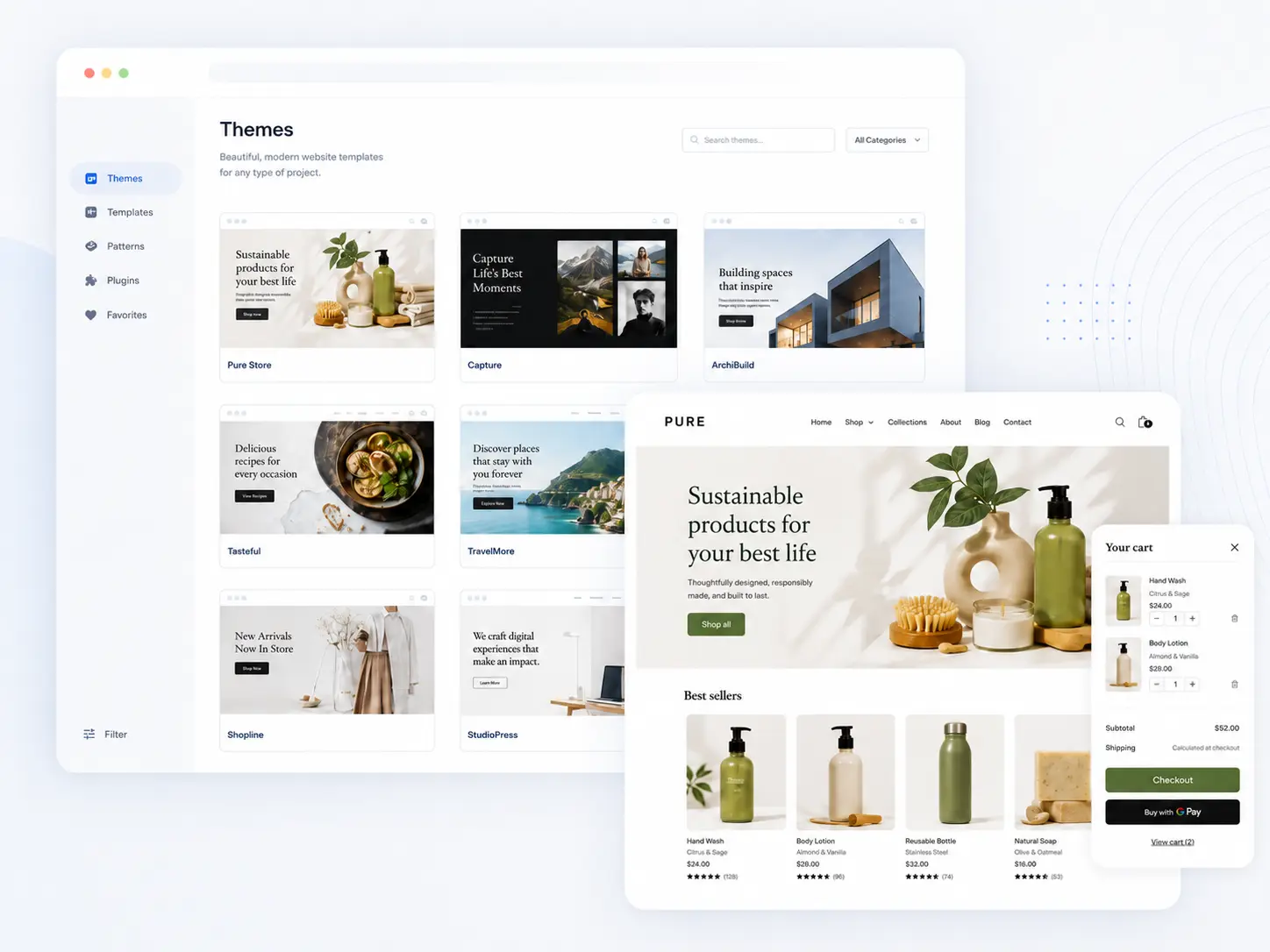 Website UI Design Showcase