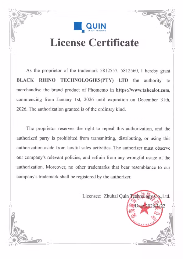 Phomemo authorization letter