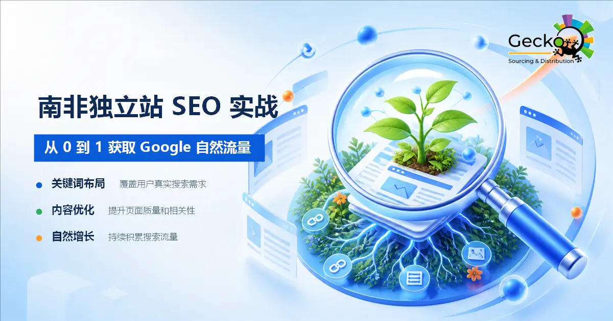 南非独立站 SEO 实战：从0到1获取 Google 自然流量